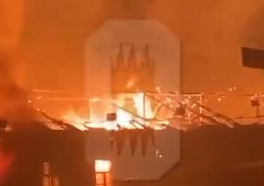 VIDEO/ Zjarr në njësinë ushtarake pranë Moskës, tymi 'pushton' qiellin