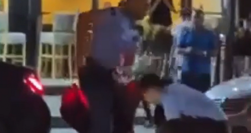 Një person i reziston policisë në Lipjan, ata e shtrijnë për tokë dhe arrestojnë