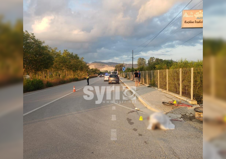 FOTO/ Kuçovë, makina përplas për vdekje një burrë me biçikletë 