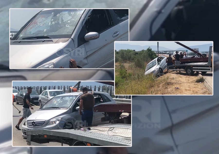 VIDEO/ Largohet nga rruga, makina e shpuar nga plumbat e dy viktimave në Vlorë
