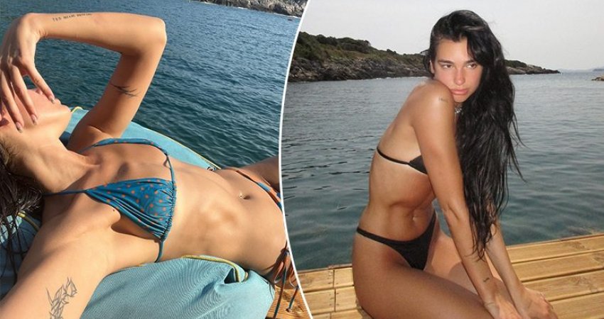 Dua Lipa duket mahnitëse në fotografitë atraktive me bikini nga pushimet në Shqipëri