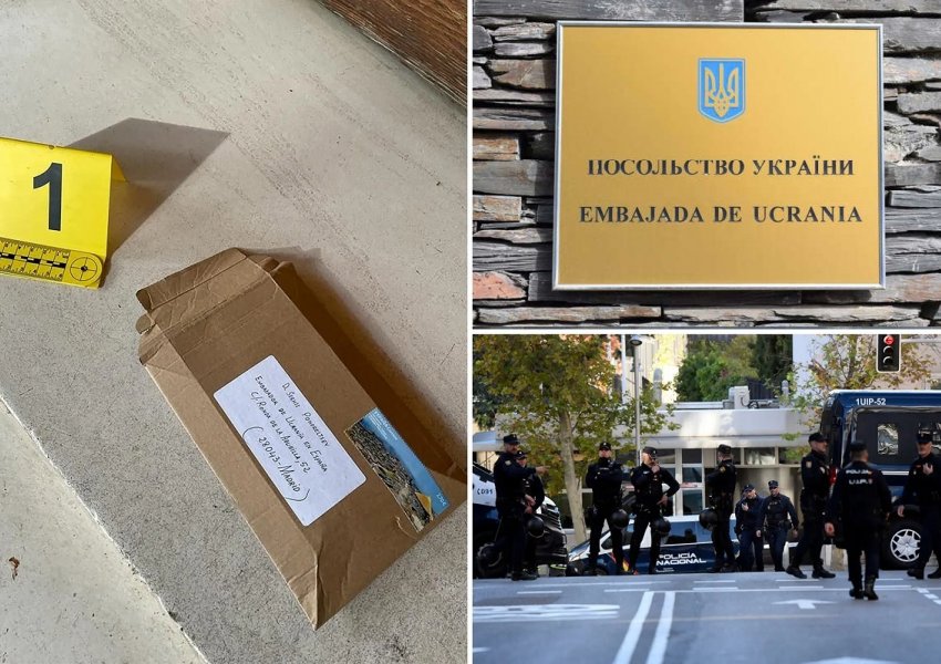 Ambasadave të Ukrainës në të gjithë Evropën iu dërgohen, sy kafshësh në kuti të lyera me gjak