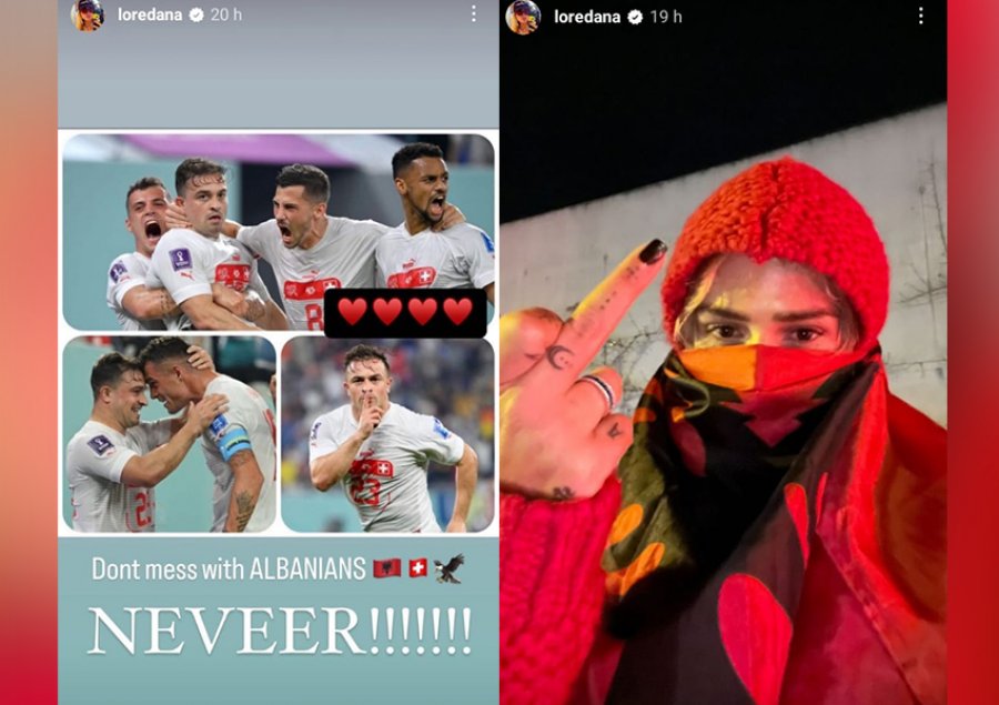 ‘Mos u ngatërroni me shqiptarët’, Loredana thumbon serbët pas ndeshjes me Zvicrën