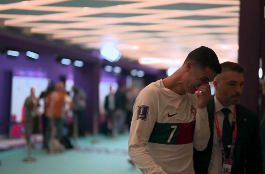 Eliminimi i Portugalisë nga Maroku, Ronaldo lë fushën mes lotësh