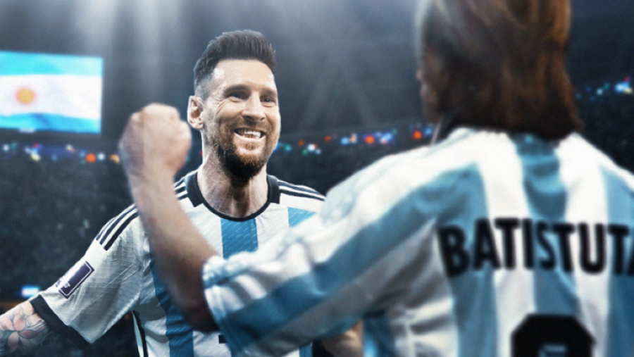 Messi prek rekordin e tij, Batistuta e uron përmes rrjeteve sociale