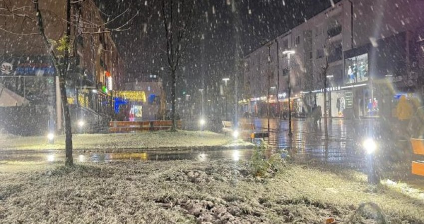 Kështu duken rrugët e Podujevës të zbardhura nga bora