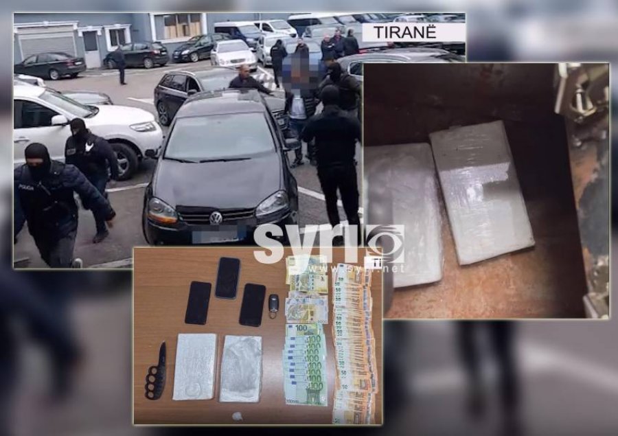 VIDEO+EMRAT/ Kapen 2 kg kokainë në Tiranë, kapen dy elbasanas
