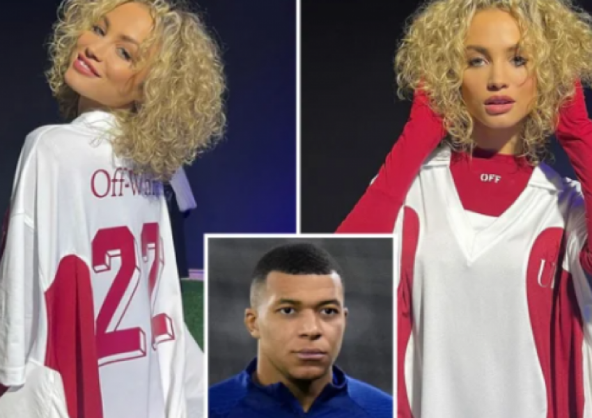 E dashura e Kylian Mbappe mahnit në shfaqjen e modës në Katar, teksa ai po luan në finalen e Botërorit