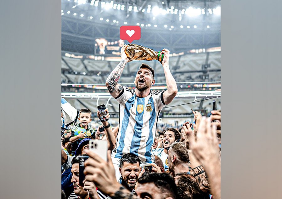 Messi thyen rekord në rrjetet sociale,  sulmuesi argjentians është edhe më popullor se veza e famshme 