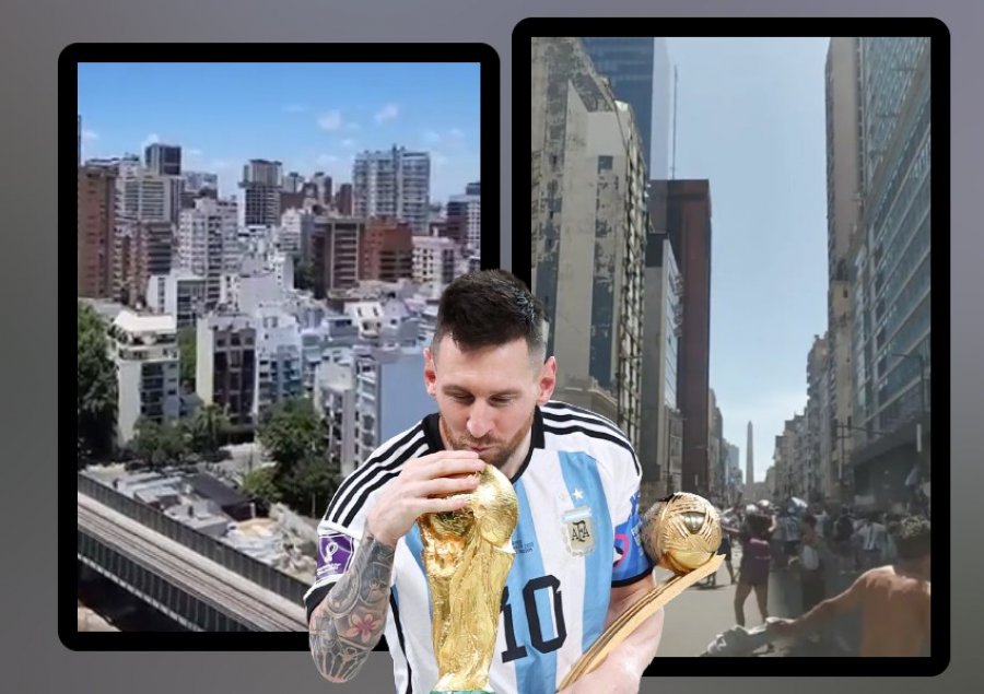 VIDEO/ Nga brohoritjet te goli i Messit te festa pas fitores, shihni si i përjetuan argjentinasit momentet historike në Kupën e Botës