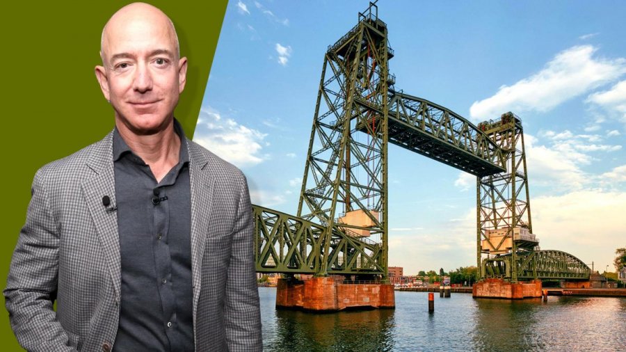 FOTO/ Roterdami çmonton urën për jahtin e Jeff Bezoss, miliarderi: Do paguaj gjithçka