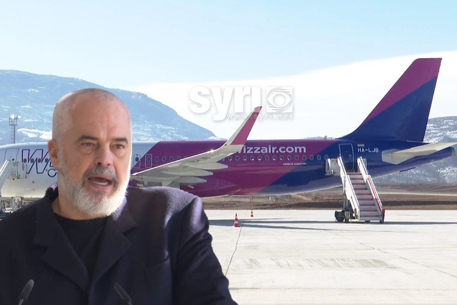 VIDEO-SYRI TV/ '19 euro bileta', Rama zbret sërish me avion në Kukës dhe bën premtime