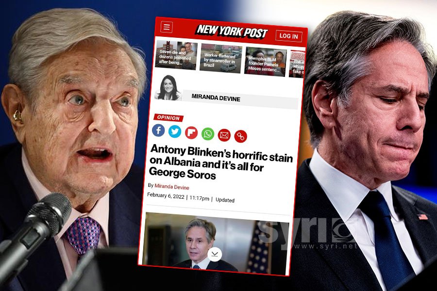 Gazetarja e njohur amerikane: Njolla e tmerrshme e Blinkenit në Shqipëri, gjithçka për Soros!