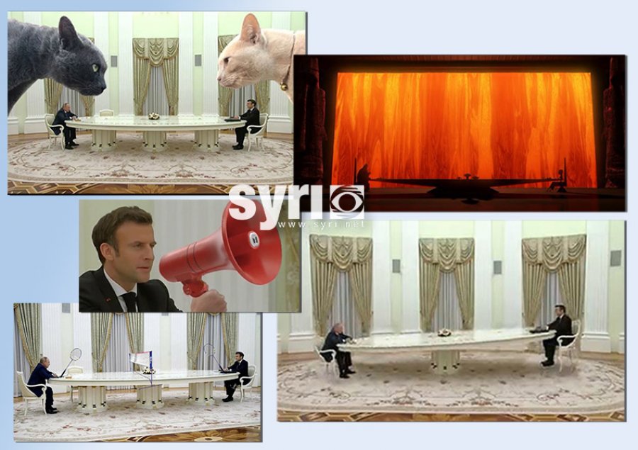 ‘Më shumë hapësirë ka mes Macron dhe Putin sesa...’/ Memet ‘pushtojnë’ takimin e presidentëve