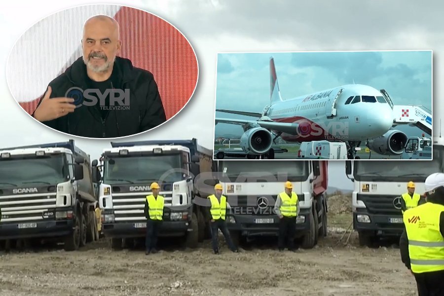 VIDEO-SYRI TV/ Pasi iku Rama, makineritë u fikën, ngecin punimet në aeroportin e Vlorës