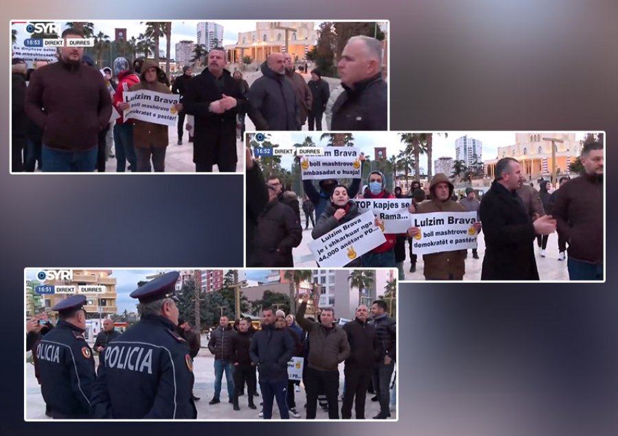 VIDEO+FOTO/ 'Je i shkarkuar' - Demokratët presin me protesta Bashën në Durrës, Rama çon policinë