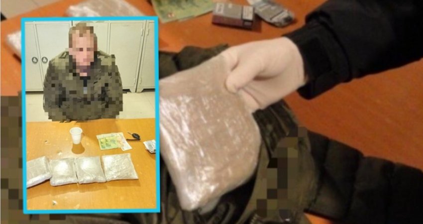 Kapet duke kaluar ilegalisht kufirin Kosovë-Maqedoni, i gjinden në trup rreth 2 kg drogë