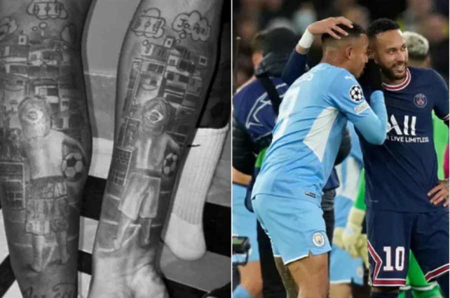 Neymar dhe Jesus kanë të njëjtat tatuazhe që fshehin një histori suksesi dhe frymëzuese