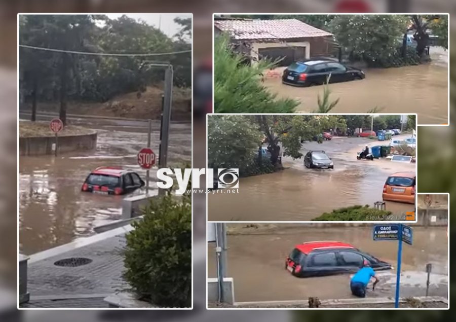 VIDEO/ ‘Çmendet’ moti në Greqi, rrugët kthehen në lumenj