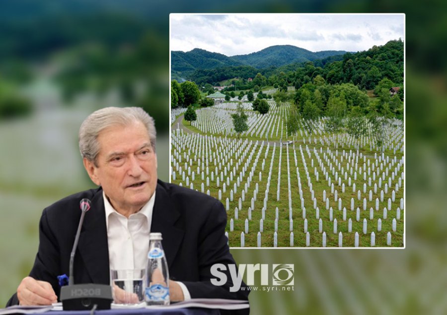 Berisha commemorates the victims of Serbian genocide in Srebrenica