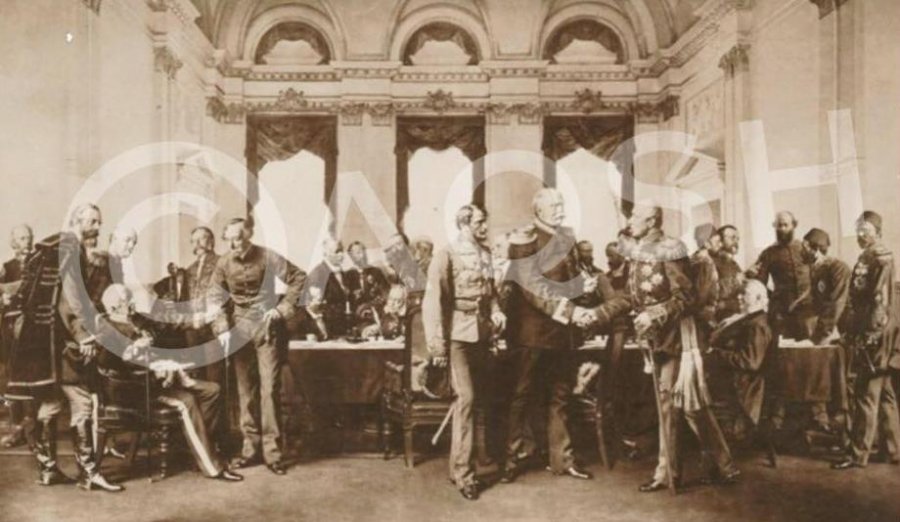 Më 13 korrik 1878, Kongresi i Berlinit vendosi copëtimin e trojeve shqiptare