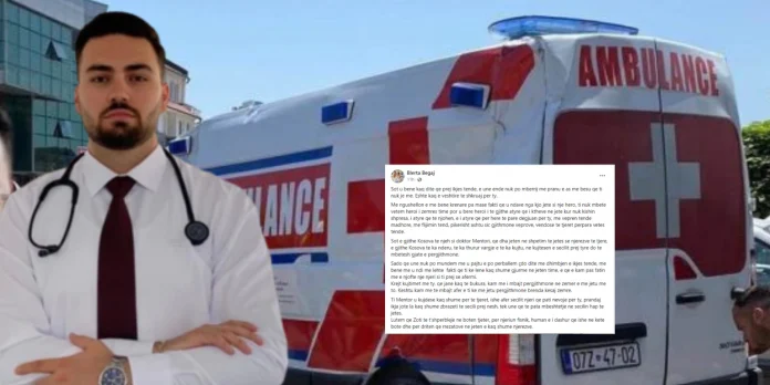 Reagimi prekës i të fejuarës së mjekut që vdiq pas aksidentit me ambulancë në Gjakovë