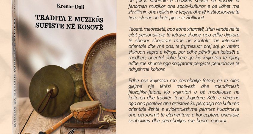 Doli nga shtypi monografia 'Tradita e muzikës sufiste në Kosovë'