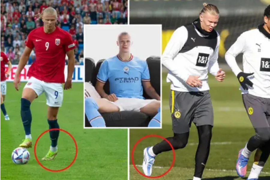 Haaland është unik në futbollin modern, detaji me këpucët e futbollit tregon se është shumë me‘këmbë në tokë’