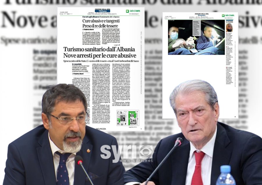 The son of the Albanian Interior Minister arrested in Italy over involvement in medicaments and patients traffic
