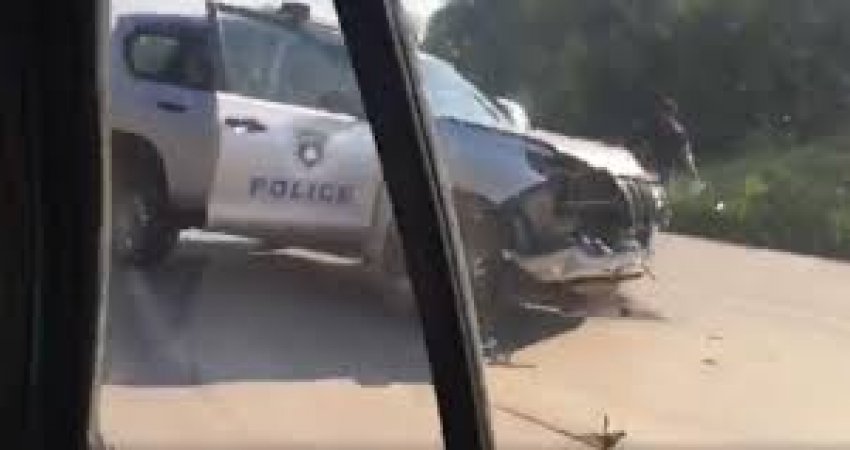 Aksidentohet vetura e Policisë në Klinë të Skenderajt, lëndohen tre zyrtarë policorë