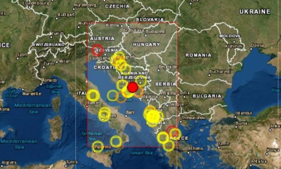 Një tërmet i fortë godet Bosnje & Hercegovinën