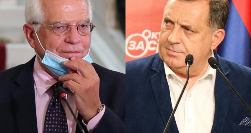 Borrell paralajmëron Dodik: BE s'do të tolerojë minimin e stabilitetit të Bosnjës