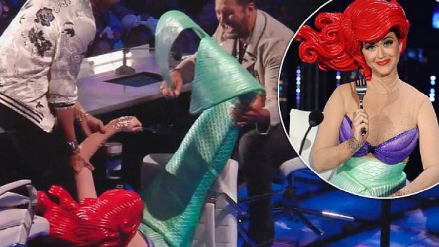 VIDEO/ Katy Perry rrëzohet keq në ‘American Idol’ gjatë transmetimit live
