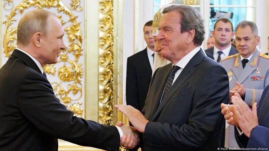 Miq për kokë - Putini dhe Schröderi