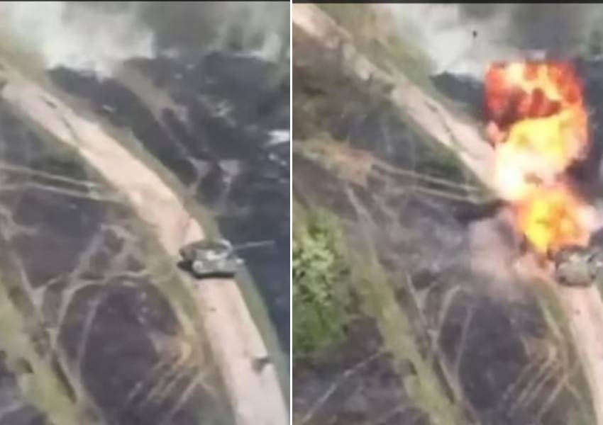 VIDEO/ Momenti kur ukrainasit hedhin në erë tankun më të avancuar të Rusisë
