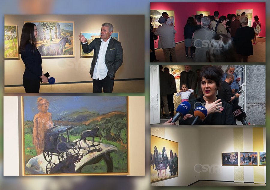 VIDEO-SYRI TV/  Çelet ekspozita 'Përtej kohës' e piktorit Artan Peqini