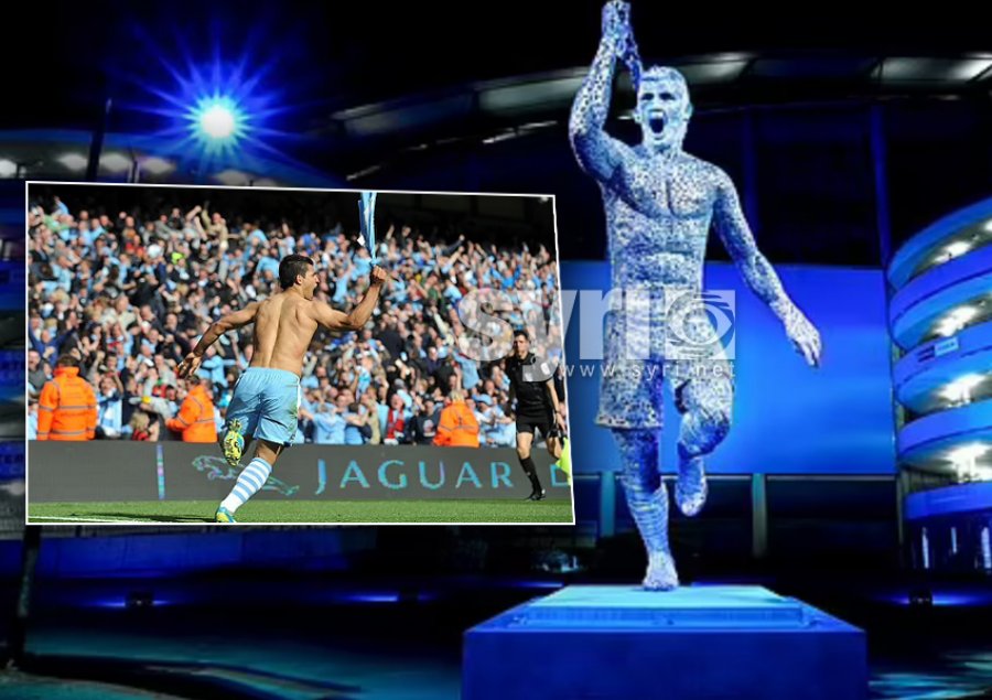 VIDEO/ Manchester City zbulon statujën e sulmuesit argjentinas në 10 vjetorin e golit të titullit të Premier League