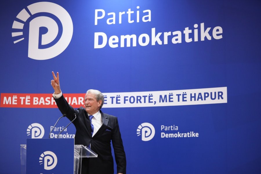 Sali Berisha elected Chairman of the Democratic Party