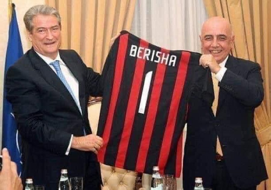 Me një foto me Gallianin, Berisha uron Milanin për titullin kampion