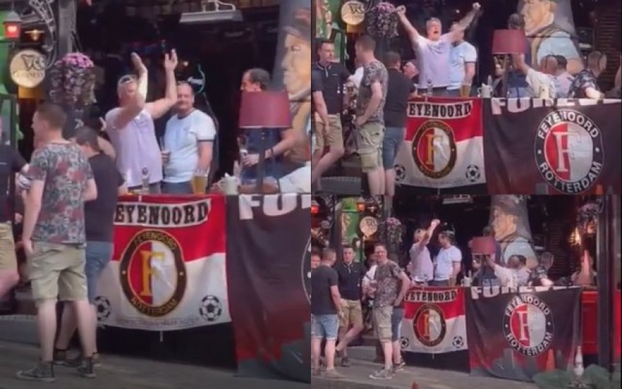 FOTO/ Tifozët e Feyenoord ndalin koret sapo shohin Sali Berishën