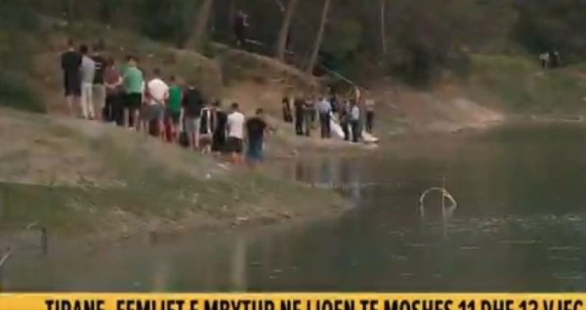 Nxirren trupat e dy të miturve që u mbytën në liqenin në Tiranë
