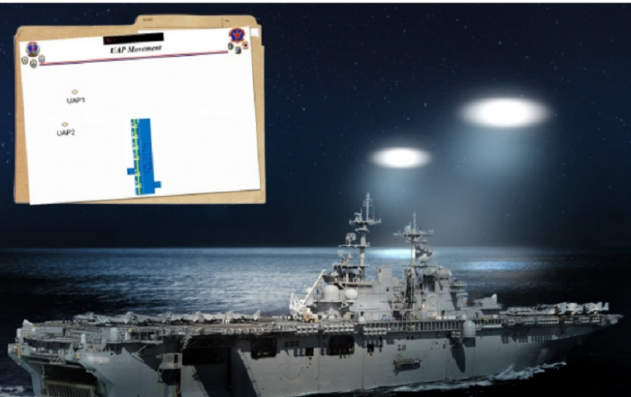 SHBA publikon dokumentet për UFO-t/ ‘Topa drite’ që mbikëqyrnin anijen në oqean