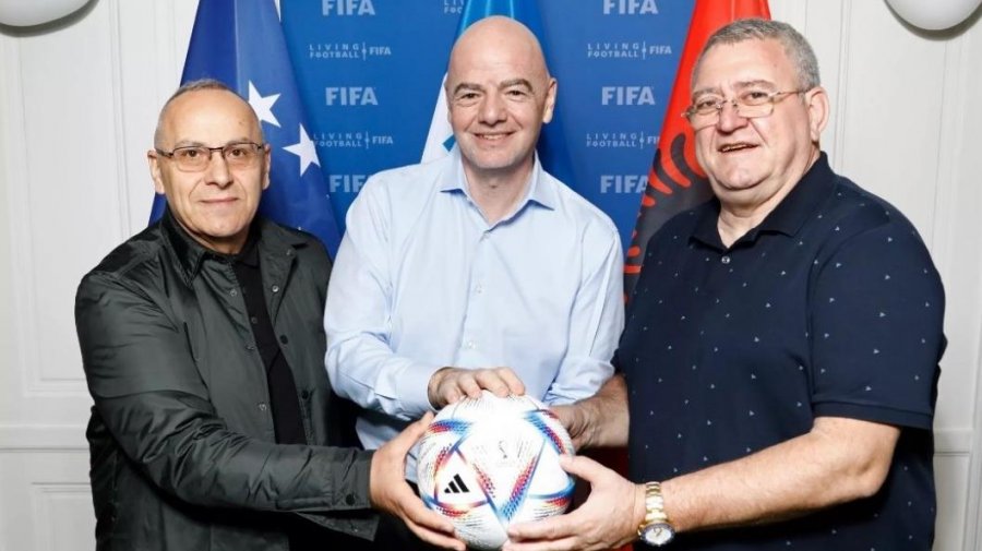 Infantino pret Dukën në Paris, kreu i FSHF-së: FIFA, mbështetëse e madhe e jona