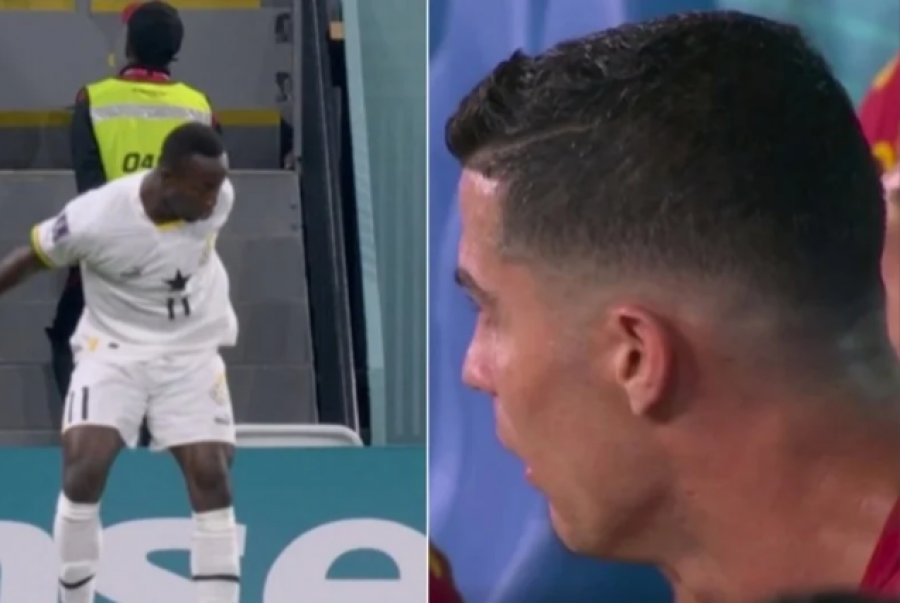 VIDEO/ Lojtari ganez shënoi përballë Ronaldos dhe e provokoi me festën, shikoni reagimin e portugezit