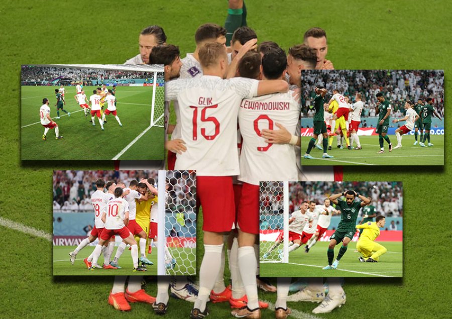 Poloni-Arabia Saudite: Polakët kryesojnë në pjesën e parë, Szczesny priti penallti