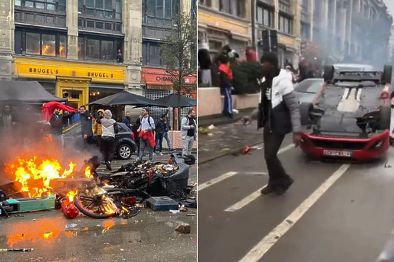 VIDEO/ Fitorja e Marokut ndaj Belgjikës, Brukseli 'digjet' nga përleshjet e dhunshme