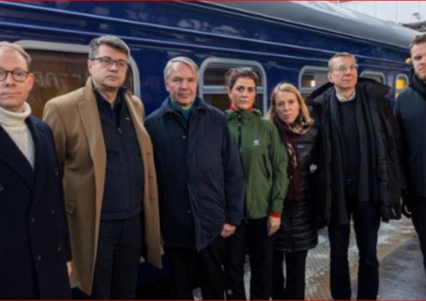 Shtatë ministra të jashtëm europianë vizitojnë Kievin në shenjë mbështetjeje