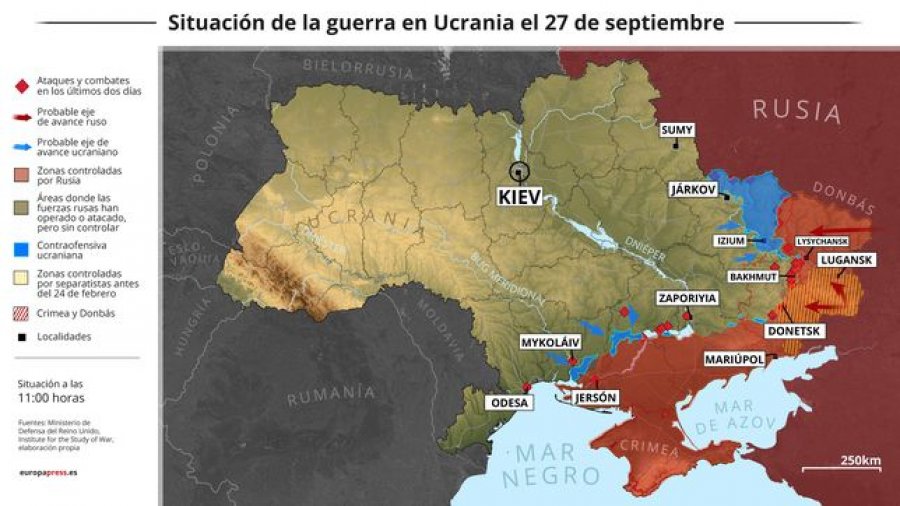 Ukraina kundërpërgjigjet pas aneksimit rus