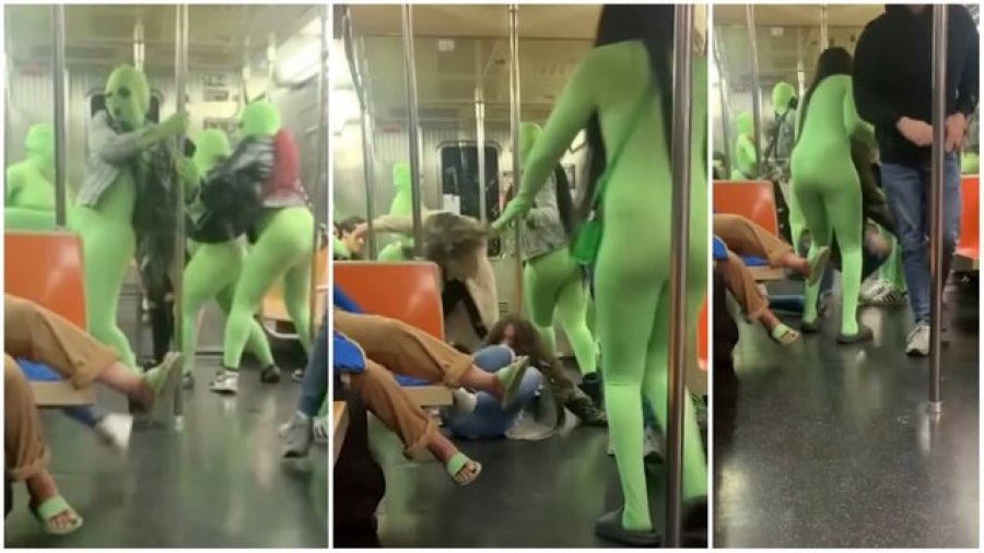 VIDEO/ Shokuese, banda e vajzave me jeshile terrorizon metronë në Nju Jork, grabisin e dhunojnë dy gra
