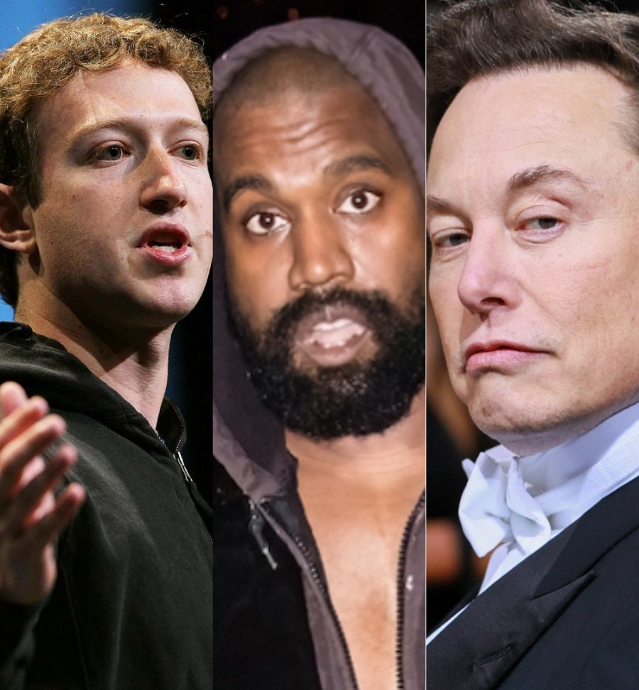 Mark Zuckerberg dhe Elon Musk bashkë kundër Kanye West